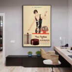 vintage perfume advertising poster