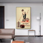 vintage perfume advertising poster