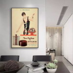 vintage perfume advertising poster