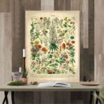 vintage flowers poster