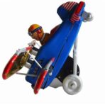 toy plane looping