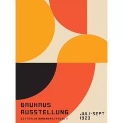 vintage bauhaus poster