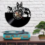 french bulldog clock
