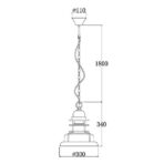industrial bell chandelier
