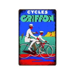 plaque metal vintage cycles griffin