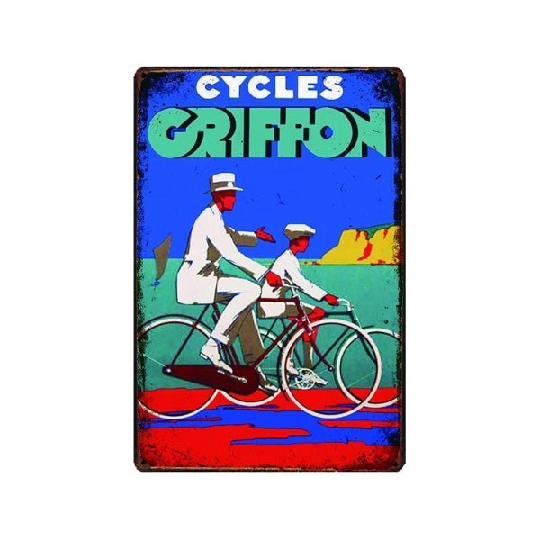 plaque metal vintage cycles griffin plaque metal vintage cycles griffin