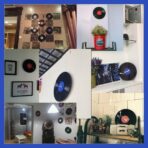 vinyl record clock