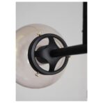 suspension metal black and glass