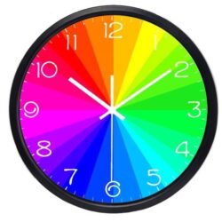 rainbow clock
