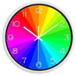 rainbow clock