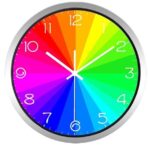rainbow clock