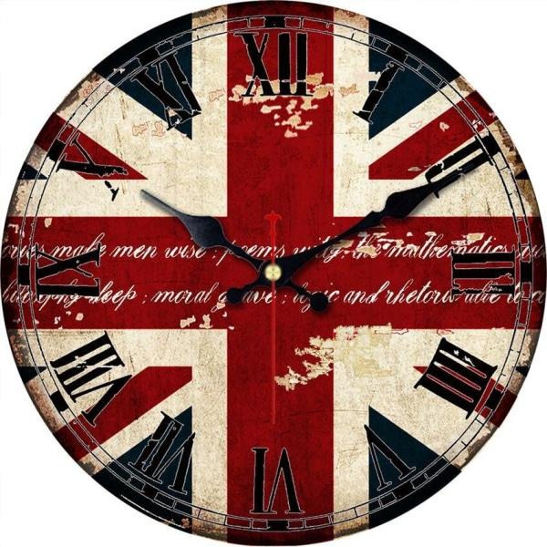 clock with english flag clock with english flag