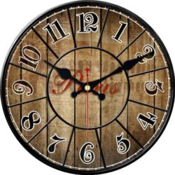 brown clock
