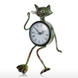 vintage cat clock