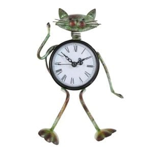 vintage cat clock