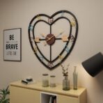 heart shaped wall clock