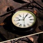 vintage station clock