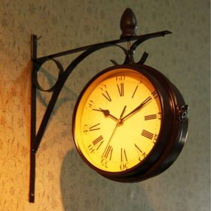 vintage station clock