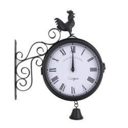 double sided outdoor station clock