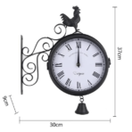double sided outdoor station clock