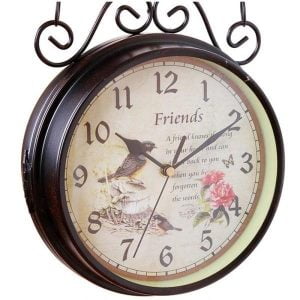 double sided station clock