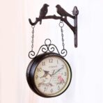 double sided station clock