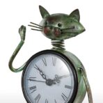vintage cat clock