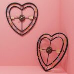 heart shaped wall clock