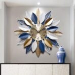 leaf wall clock