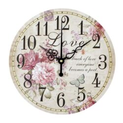 vintage flower clock