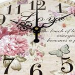 vintage flower clock