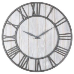 industrial wooden clock