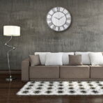 industrial wooden clock