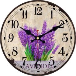 lavender clock