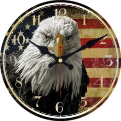 eagle wall clock