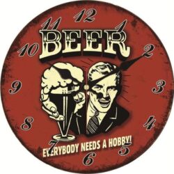 beer wall clock