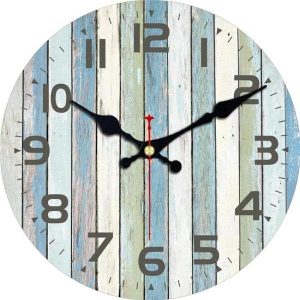 light blue wall clock