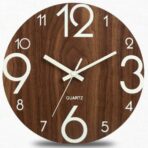 brown wall clock