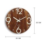 brown wall clock