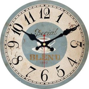 coffee wall clock