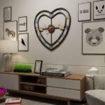 heart shaped wall clock