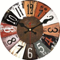 colorful wall clock