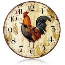 rooster wall clock