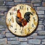 rooster wall clock