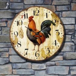 rooster wall clock