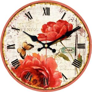 poppy wall clock