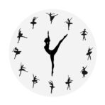 dancer wall clock