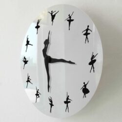 dancer wall clock