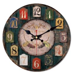 colored wall clock