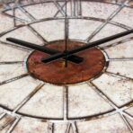rust effect wall clock